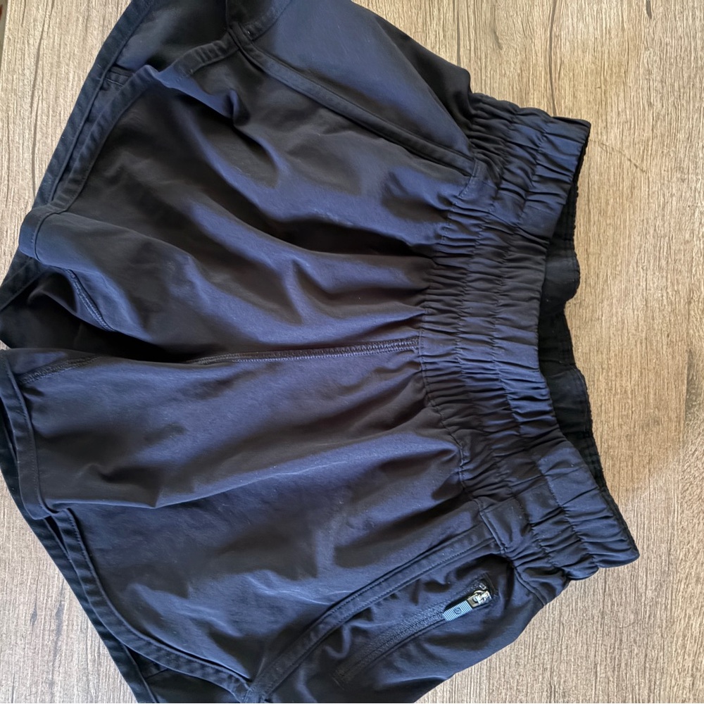 lululemon athletica Black Women's Athletic Shorts with Elastic Waistband